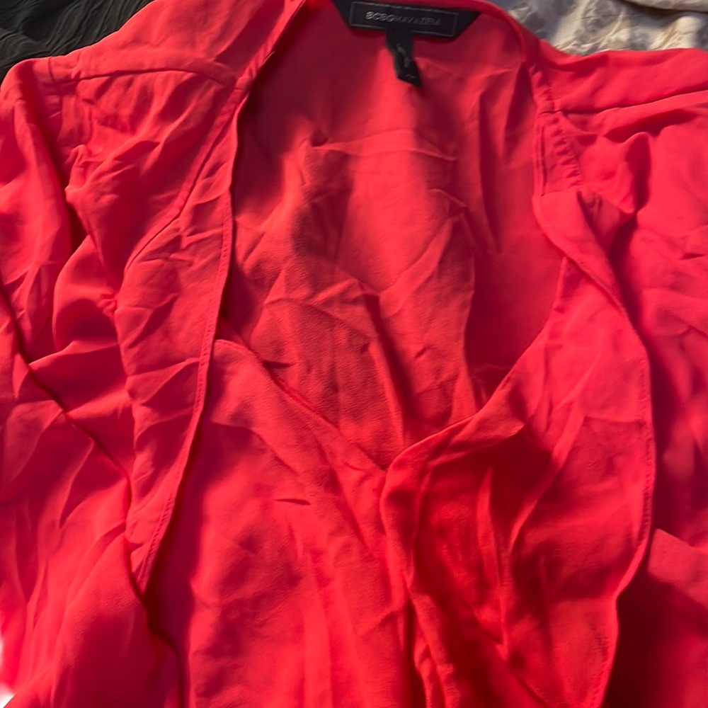 BCBG Maxazria red dress high low